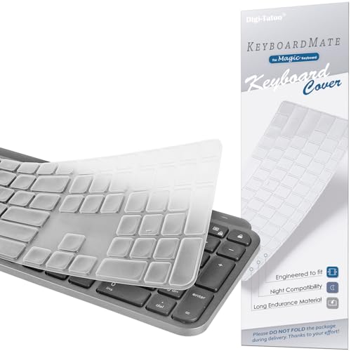 Digi-Tatoo Keyboard Cover for Logitech MX Keys S/MX Keys/Craft Keyboard (US Layout) - Ultra Thin, High Transparency Keyboard Cover Keyboard Protector Skin - Image 1