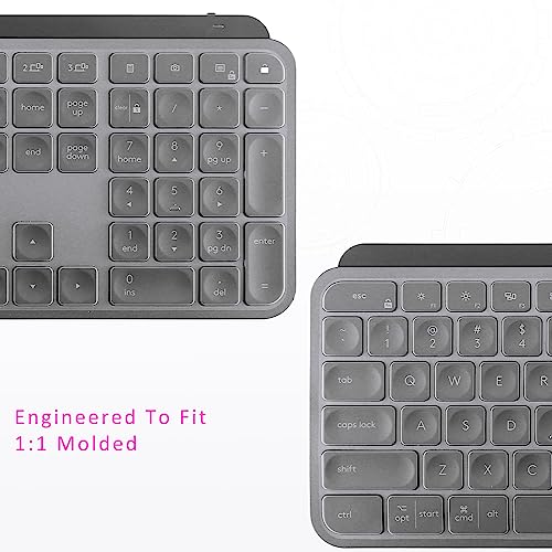 Digi-Tatoo Keyboard Cover for Logitech MX Keys S/MX Keys/Craft Keyboard (US Layout) - Ultra Thin, High Transparency Keyboard Cover Keyboard Protector Skin - Image 4