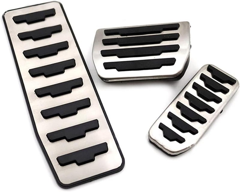 QASULER 3Pcs Car Foot Brake Pedals Cover Kit - Image 3