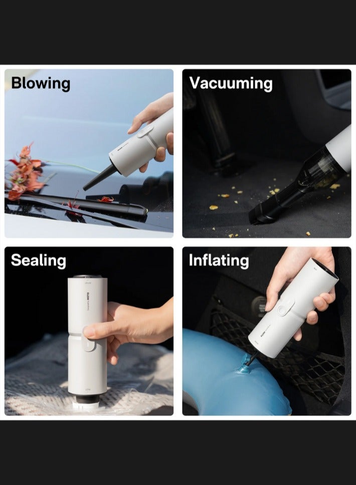 HOTO Portable Handheld Vacuum Cleaner – HOTO Multi-Function 4-in-1 Cordless Vacuum & Air Blower, 15000Pa Suction, USB Rechargeable Mini Cleaner for Home, Car, Electronics – Model QWCXA001 Grey - Image 4