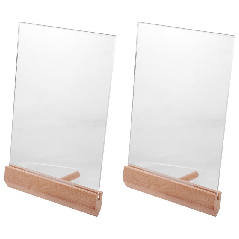 2pcs Sign Holder Certificate Display Stand Diploma Display Rack Paper Display Table Stand(A5) - Image 1