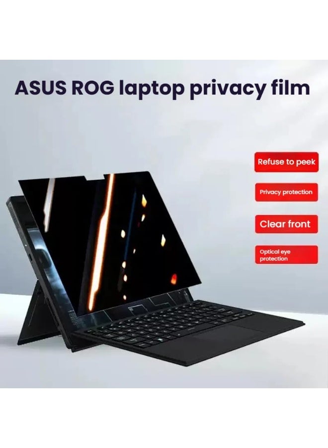 واقي شاشة خصوصية متوافق مع ASUS ROG Flow Z13 (2025) GZ302E للابتوبات الألعاب مقاس 13.4 إنش، فيلم من نوع الامتصاص مضاد للضوء الأزرق ومضاد للتلصص. - Image 4