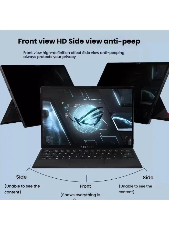 واقي شاشة خصوصية متوافق مع ASUS ROG Flow Z13 (2025) GZ302E للابتوبات الألعاب مقاس 13.4 إنش، فيلم من نوع الامتصاص مضاد للضوء الأزرق ومضاد للتلصص. - Image 3
