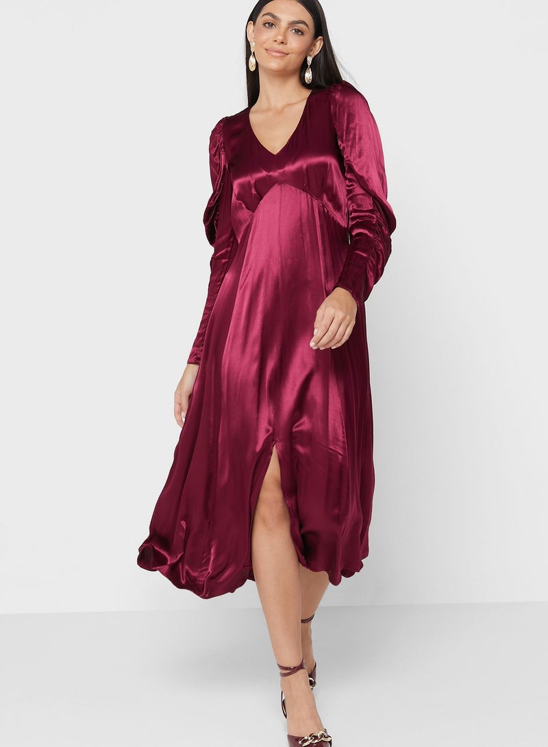 Closet London Plunge Neck Dress - Image 1