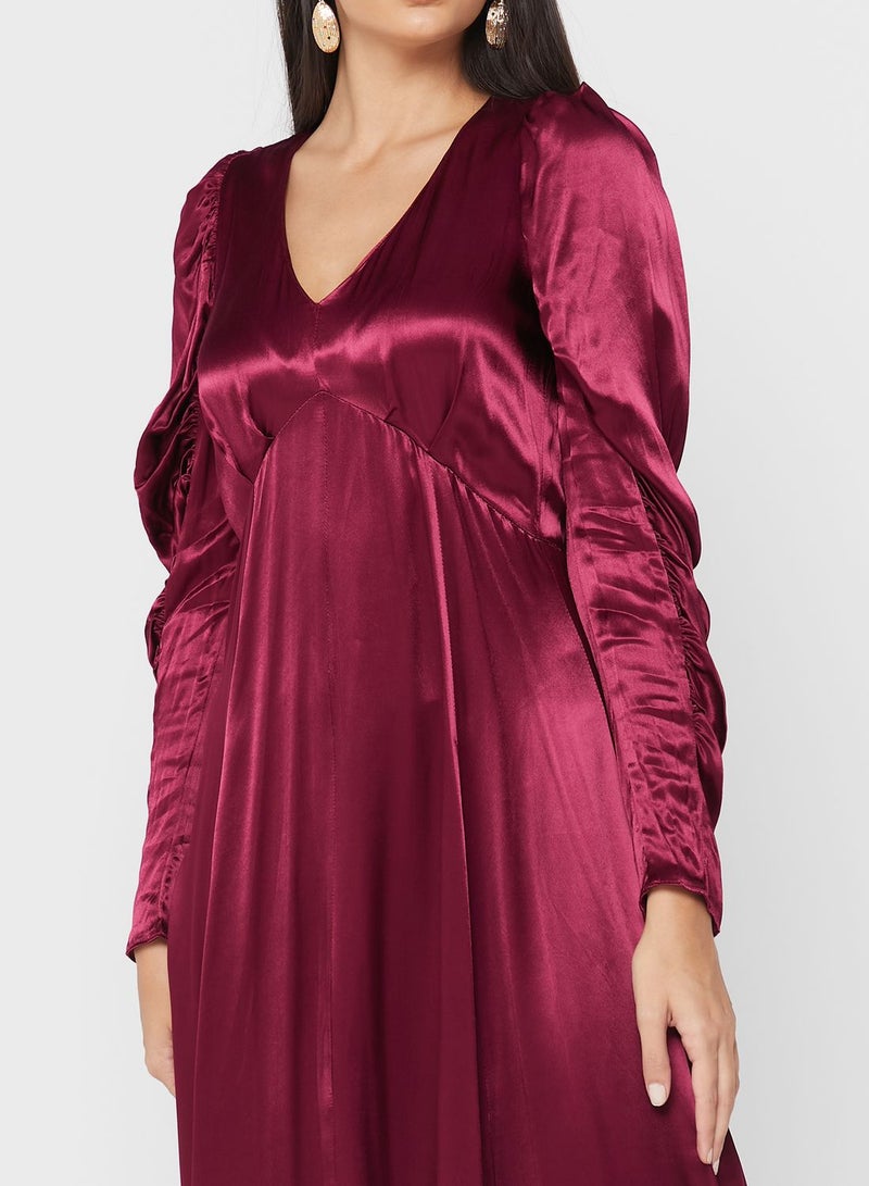 Closet London Plunge Neck Dress - Image 3