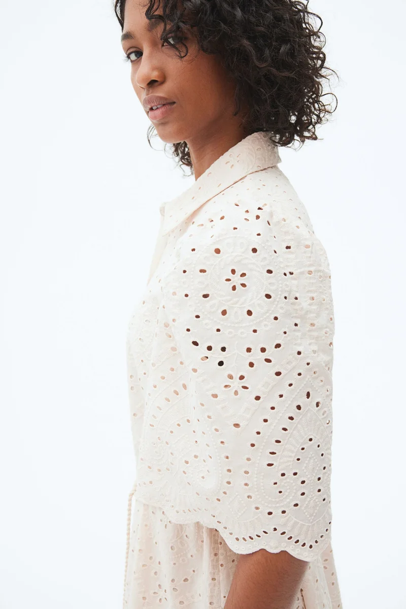 H&M Broderie anglaise shirt dress
