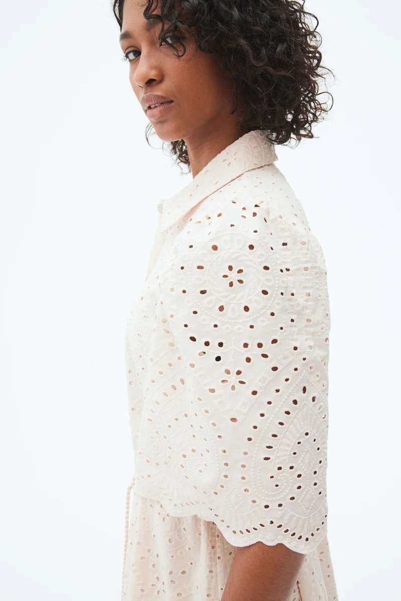 H&M Broderie anglaise shirt dress