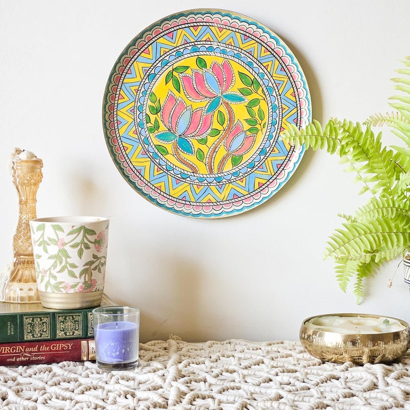 RITUALISTIC RITUALISTIC Lotus Single Wall Plate 11 Inch with Stand Wall Arts For Home Decoration Living Room Bedroom Office Decor Aesthetic Room Decor Items Wall Hanging Show Pieces - Image 4