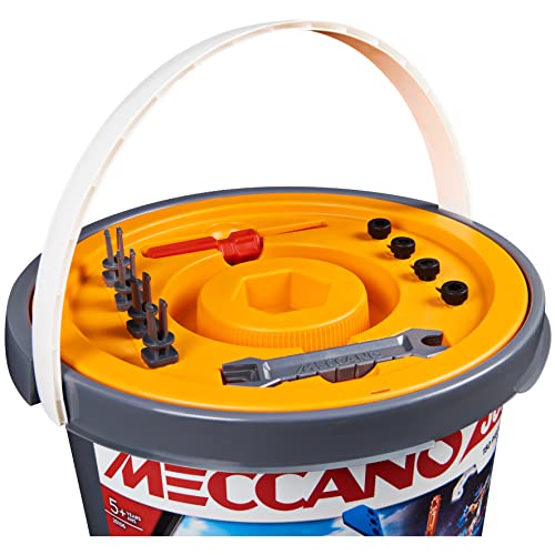 MECCANO Junior, 150 pcs Bucket STEAM Model Building Kit for Open-Ended Play - Image 4