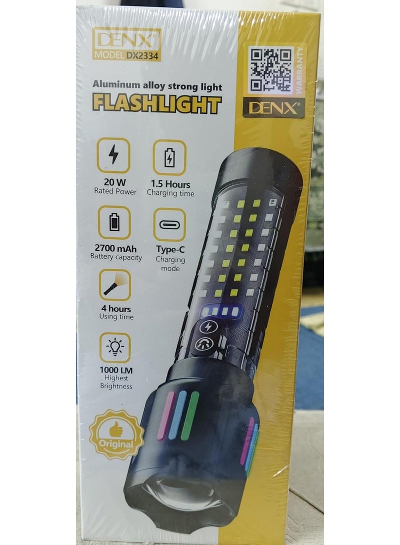 دينكس مصباح يدوي صغير DX2334 ١٠٠٠ لومن DX2329 بطارية سعة 2700 مللي أمبير/ساعة - Image 3