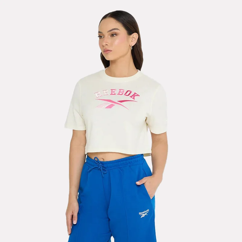 ريبوك Iris 2 Crew Neck Cropped T-Shirt