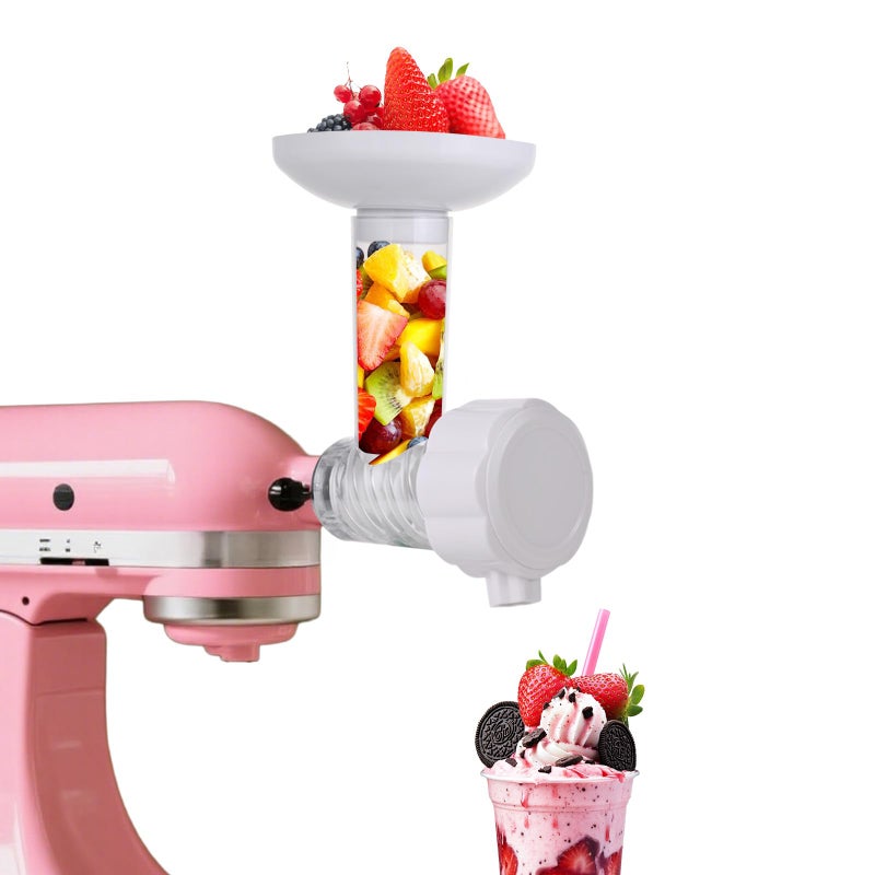 Ice Cream Maker Attachment Dishwasher Safe Fruit Ice Cream Attachment Compatible with KitchenAid Mixer DairyFree Frozen Fruit Sorbet Dessert and Soft Serve Frozen Yogurt
