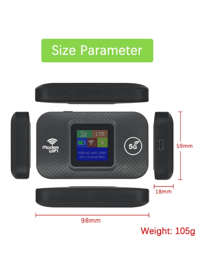 Neutral Mobile 4G/5G LTE Unlocked Wi-Fi Hotspot Device Pocket-sized Portable/Mobile Travel-Friendly Router (Black) - Image 5