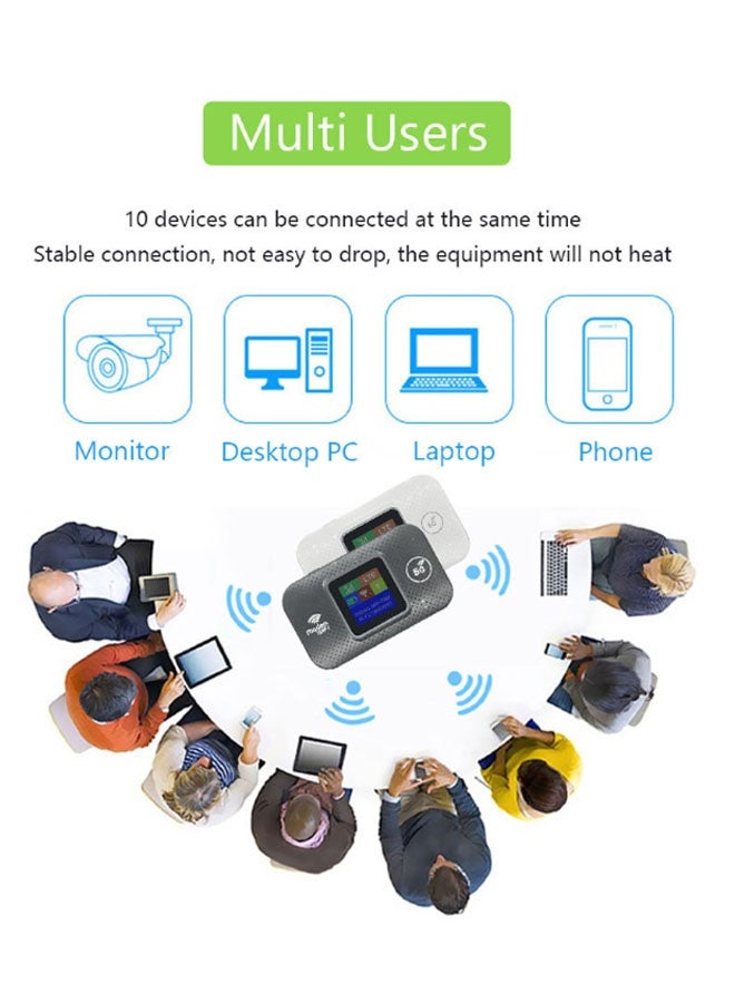 Neutral Mobile 4G/5G LTE Unlocked Wi-Fi Hotspot Device Pocket-sized Portable/Mobile Travel-Friendly Router (Black) - Image 4