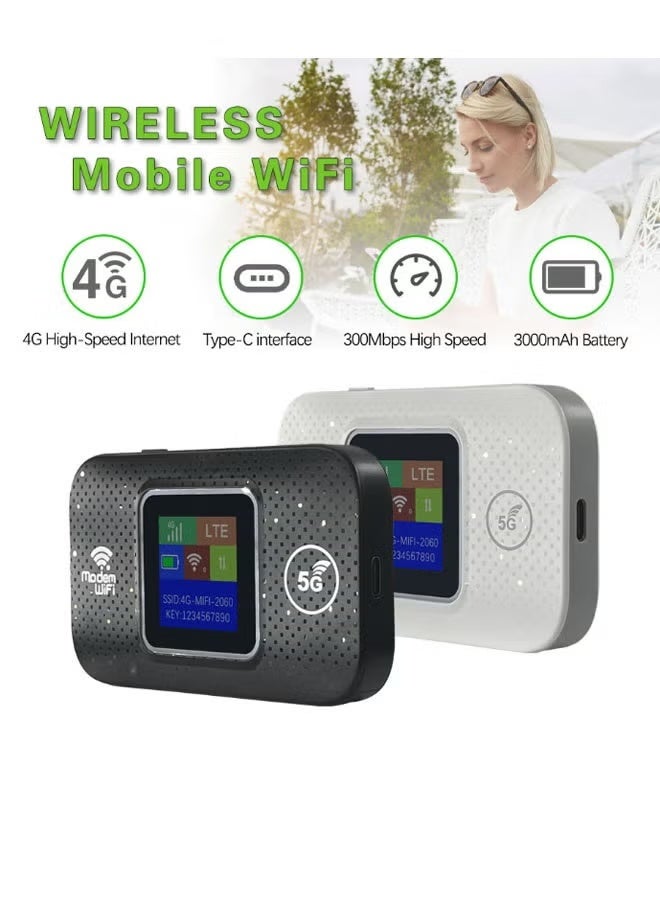 نيوترل جهاز نقطة اتصال Wi-Fi محمول 4G/5G LTE غير مقفل جهاز توجيه محمول/متنقل بحجم الجيب ومناسب للسفر (أسود) - Image 3