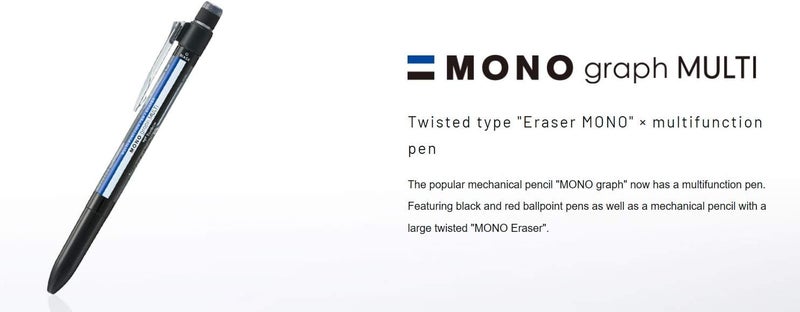 Tombow Tombow Mono Graph Multi 2 Color 05mm Ballpoint Pen  05mm Mechanical PencilGold CPA161B - Image 3