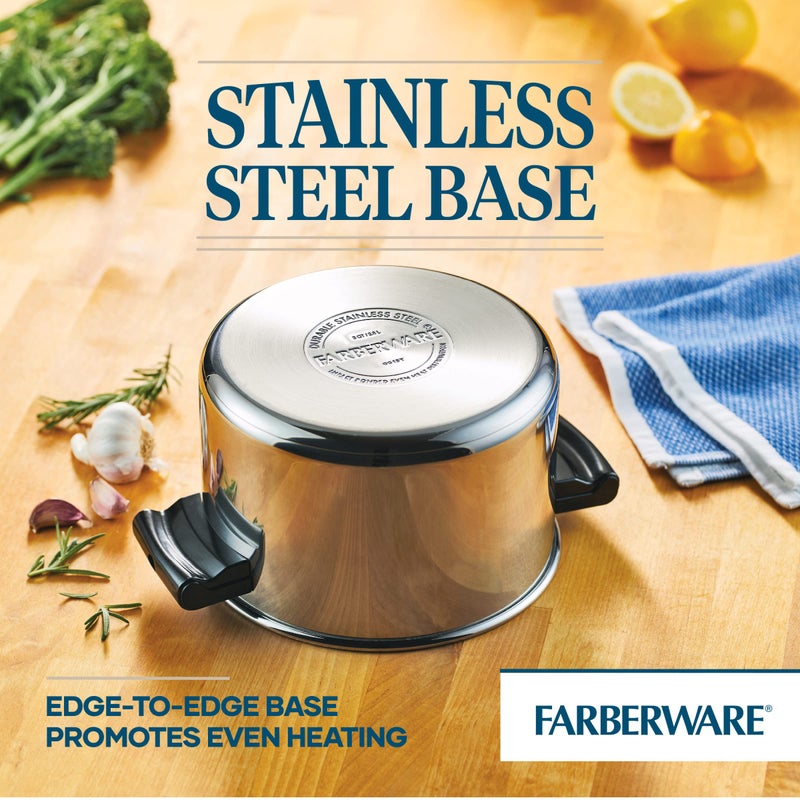 Farberware Classic Stainless Steel 4-Quart Covered Saucepot - - Silver - Image 5