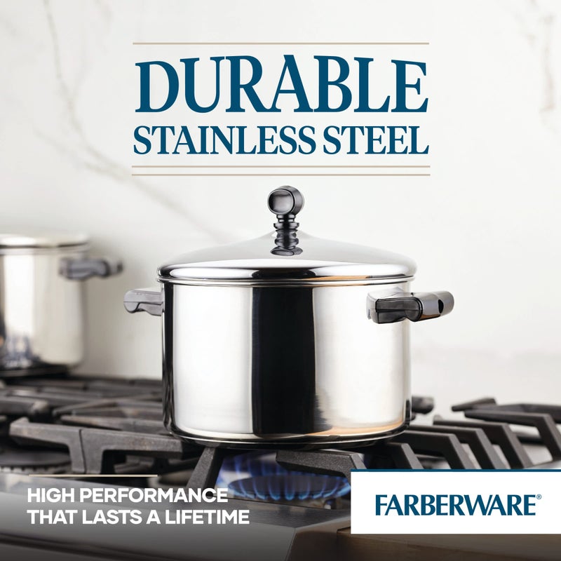 Farberware Classic Stainless Steel 4-Quart Covered Saucepot - - Silver - Image 4