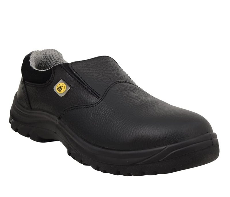 NEOSAFE Mens Edge A7049_8 ESD Slip-On Safety Shoes with Fibre Toe Size 8,Black - Image 2