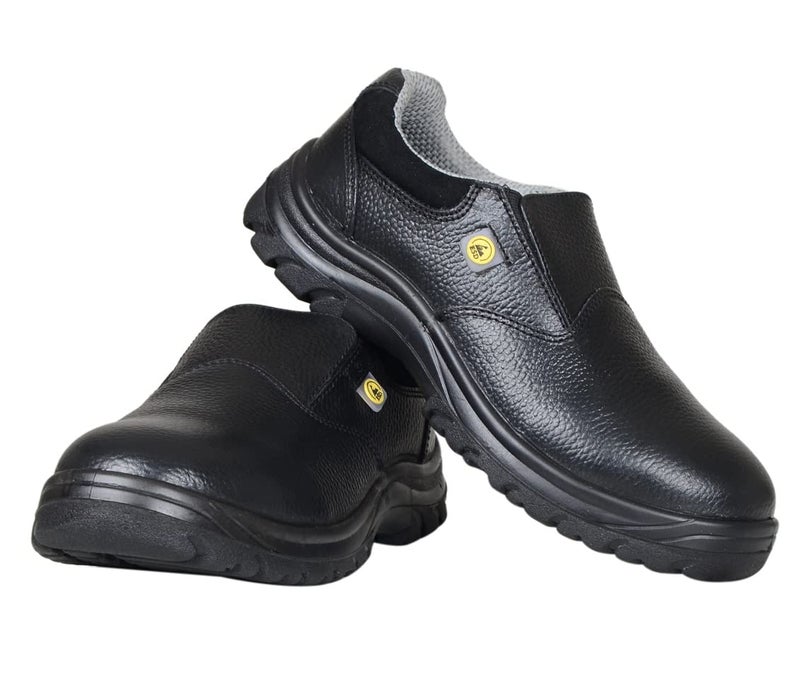 NEOSAFE Mens Edge A7049_8 ESD Slip-On Safety Shoes with Fibre Toe Size 8,Black - Image 4