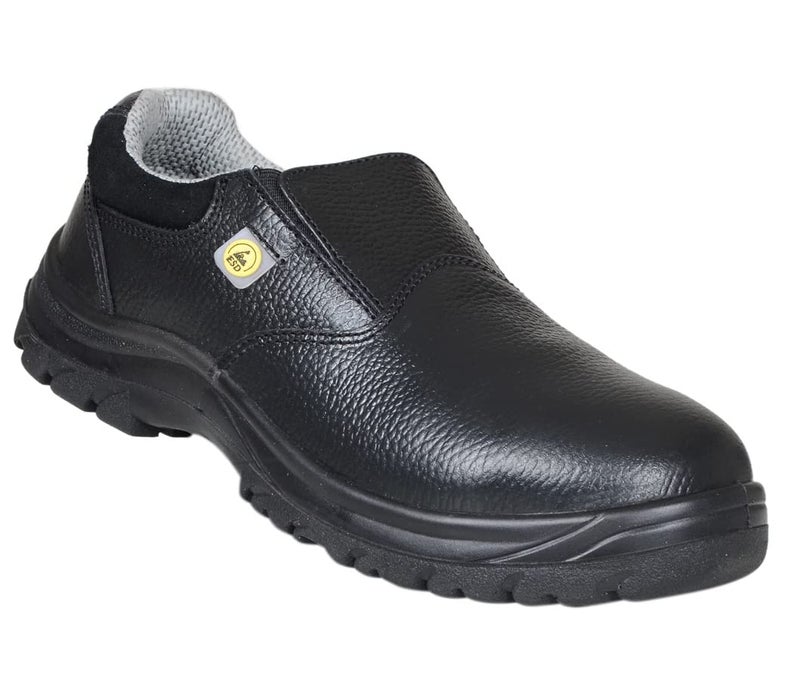 NEOSAFE Mens Edge A7049_8 ESD Slip-On Safety Shoes with Fibre Toe Size 8,Black - Image 1