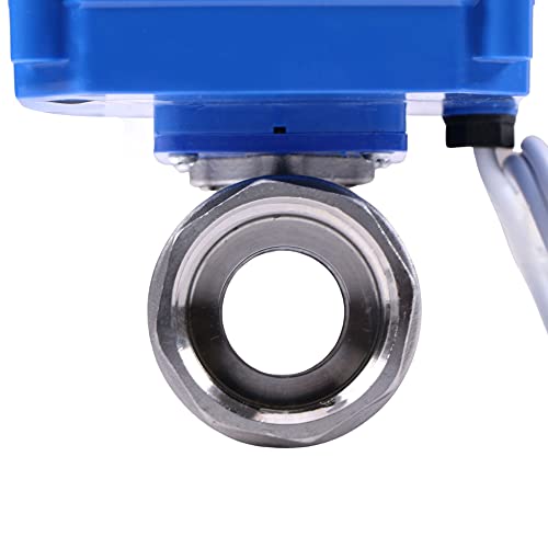 U.S. Solid 1" Motorized Ball Valve 85-265V AC Stainless Steel Electrical Ball Valve, 2 Wire Auto Return Setup Normally Closed - Image 4