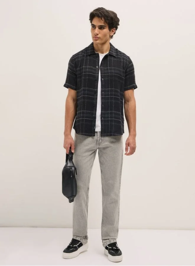 THE BEAR HOUSE Men's Shirt for Casual and Formal Wear | Classic Button-Down Style for Office, Daily Use, Travel, Events & All-Season Outfits | Versatile & Stylish Wardrobe Essential for Every Occasion