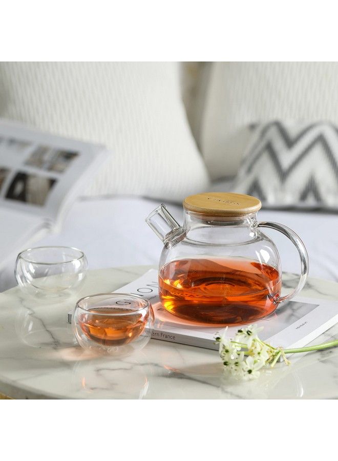 CnGlass Glass Teapot Stovetop Safe30.4Oz Clear Teapots With Removable Filter Spoutteapot For Loose Leaf And Blooming Tea  - Image 4