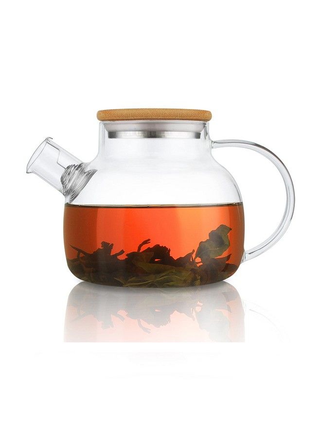 CnGlass Glass Teapot Stovetop Safe30.4Oz Clear Teapots With Removable Filter Spoutteapot For Loose Leaf And Blooming Tea  - Image 2