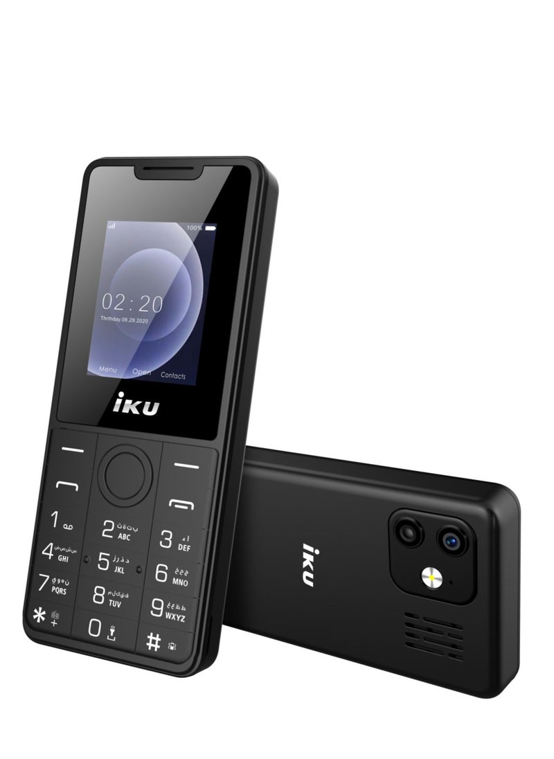 IKU - S3 Dual SIM, 1.8 Inches Display, 32MB/32MB – Black - Image 1