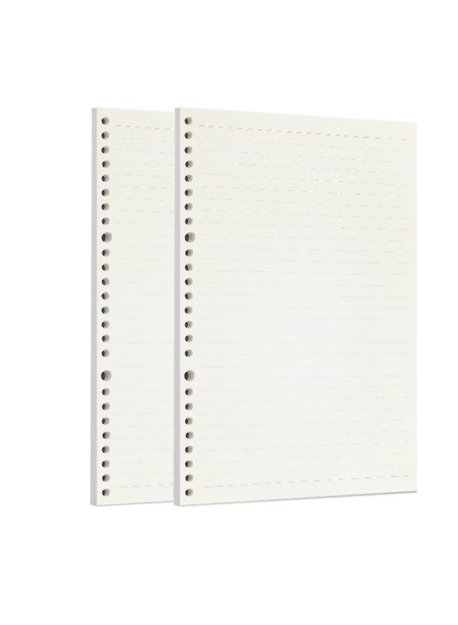 Zelten 2 Pack B5 120 Sheets/240 Pages Lined Loose Leaf Punched Paper Refills Paper for 26 Hole Binder Personal Organizer Diary Notebook Refillable Planner - Image 1