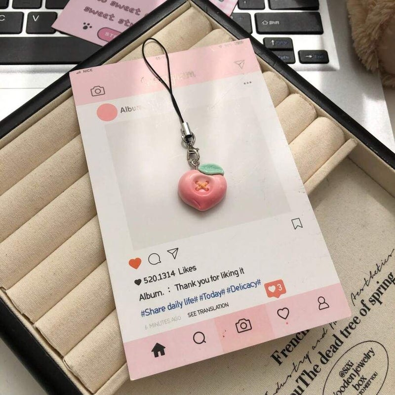 Resin Fruit Shaped Phone Lanyard Watermelon Style Gift For Friends - Image 5