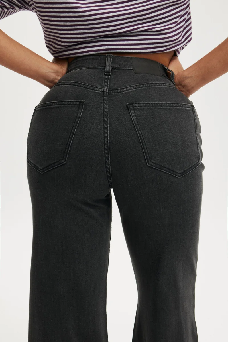 Cotton On  CURVY STRETCH WIDE JEAN for Women | Best Price UAE