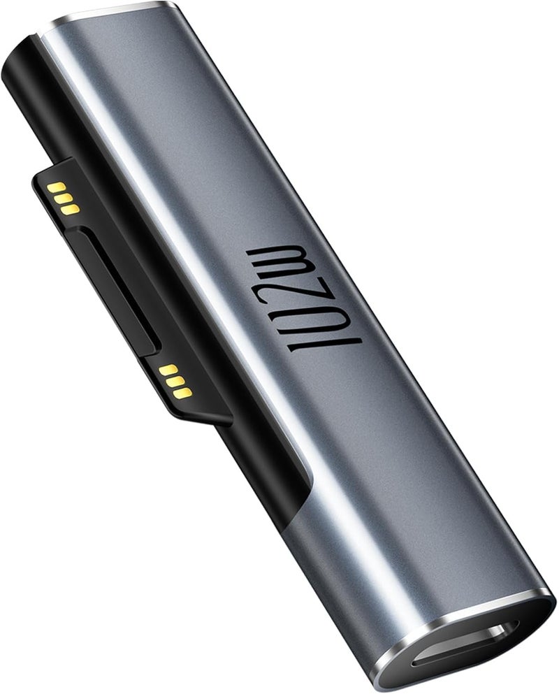 WISTAR Surface Pro Charging Adapter, USB C Female to Surface Magnetic Charging Adapter, Requires 45W/65W/100W/102W USB-C Charger for Microsoft Surface Laptop/Tablet [Output is only 45W 15V 3A - Image 1
