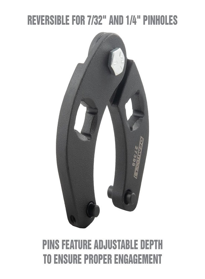 OEMTOOLS 27398 Adjustable Gland Nut Wrench, Fits Gland Nuts From 1 to 3.75 Inches, Reversible Design for 7/32 and 1/4 Inch Pinholes, 1/2 Inch Drive - Image 4