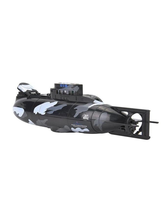 NIBEMINENT Mini Simulation Military Remote Control 6 Channel Submarine Toy Model (Black)  - Image 2