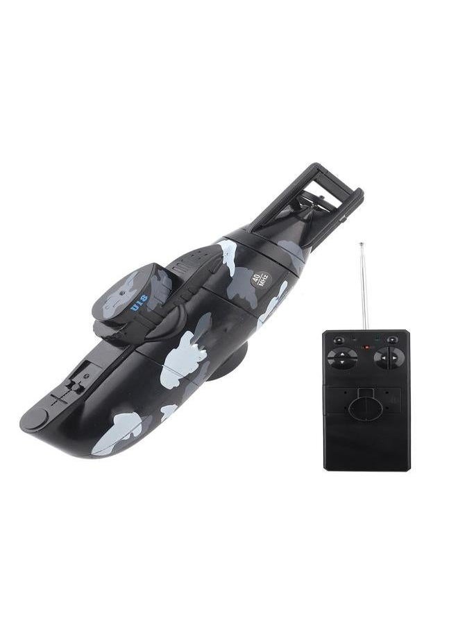 NIBEMINENT Mini Simulation Military Remote Control 6 Channel Submarine Toy Model (Black)  - Image 1