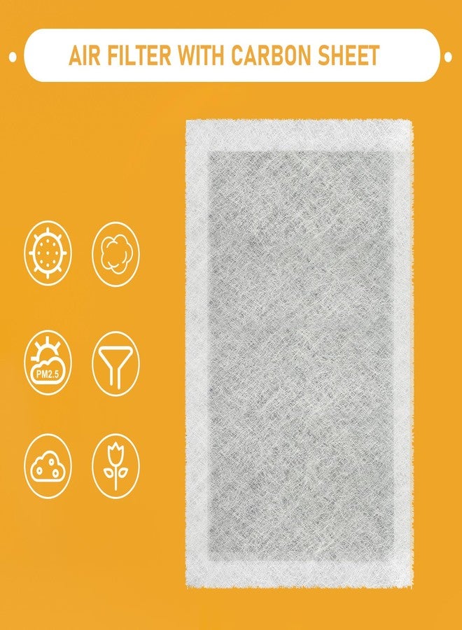 Allisfresh 16x25 Replacement Filter Pads Compatible with Dynamic Air Cleaner 16X25 Refill, Fiberglass & Activated Carbon White, 3 Pack - Image 2
