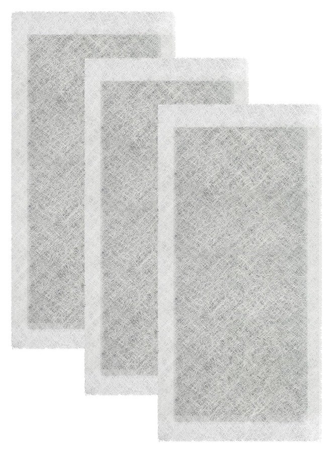 Allisfresh 16x25 Replacement Filter Pads Compatible with Dynamic Air Cleaner 16X25 Refill, Fiberglass & Activated Carbon White, 3 Pack - Image 1