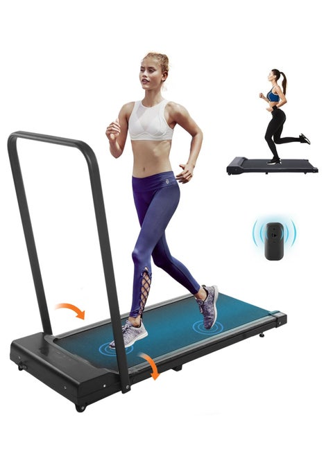 Portable Walking Pad 2 in 1 Under Desk Treadmill, 2.5HP Low Noise Walking Pad Running Jogging Machine with LED Display Remote Control for Home Office, Lightweight Desk Treadmill Installation Free