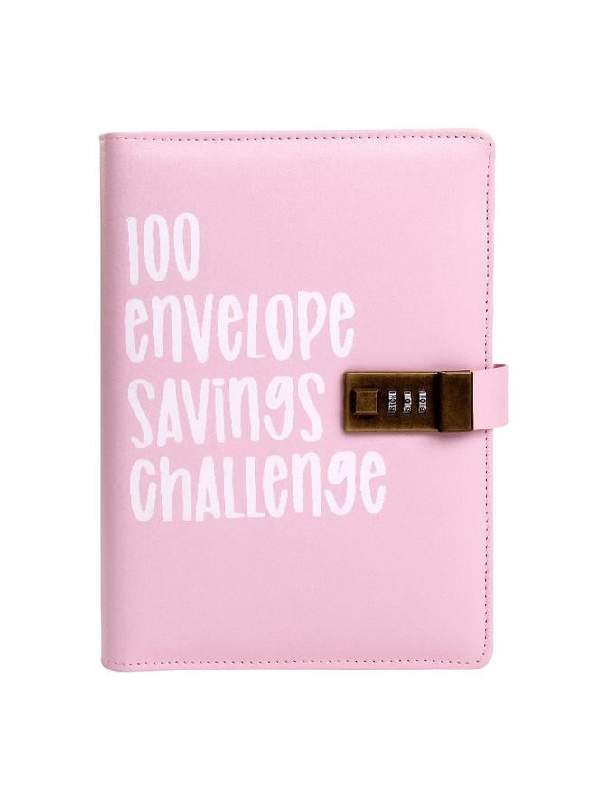 Bluejw Cross-border 100 Envelope Challenge 100 Notepad Password Lock Hand Ledger Loose-leaf Savings. - Image 1