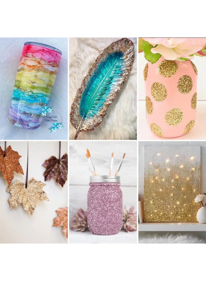 TORC Silver Chunky Glitter 4 OZ Glitter for Resin Crafts Tumblers Cosmetic Makeup Nail Art Festival Decoration - Image 5