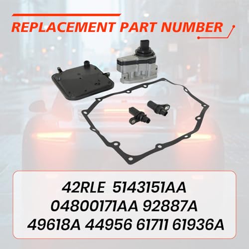 YDMON 42RLE Transmission Shift Solenoid Block Pack Kit, Compatible with Chrysler Dodge Ram1500 Jeep Liberty Dakota 2003-2013, Automotive Replaces Part with Speed Sensors 04800171AA - Image 2