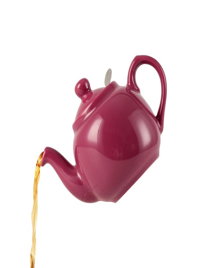 London Pottery Farmhouse Teapot with Infuser, Ceramic, Carmine, 2 Cup (600 ml) [Parallel Imported Product] - Image 1