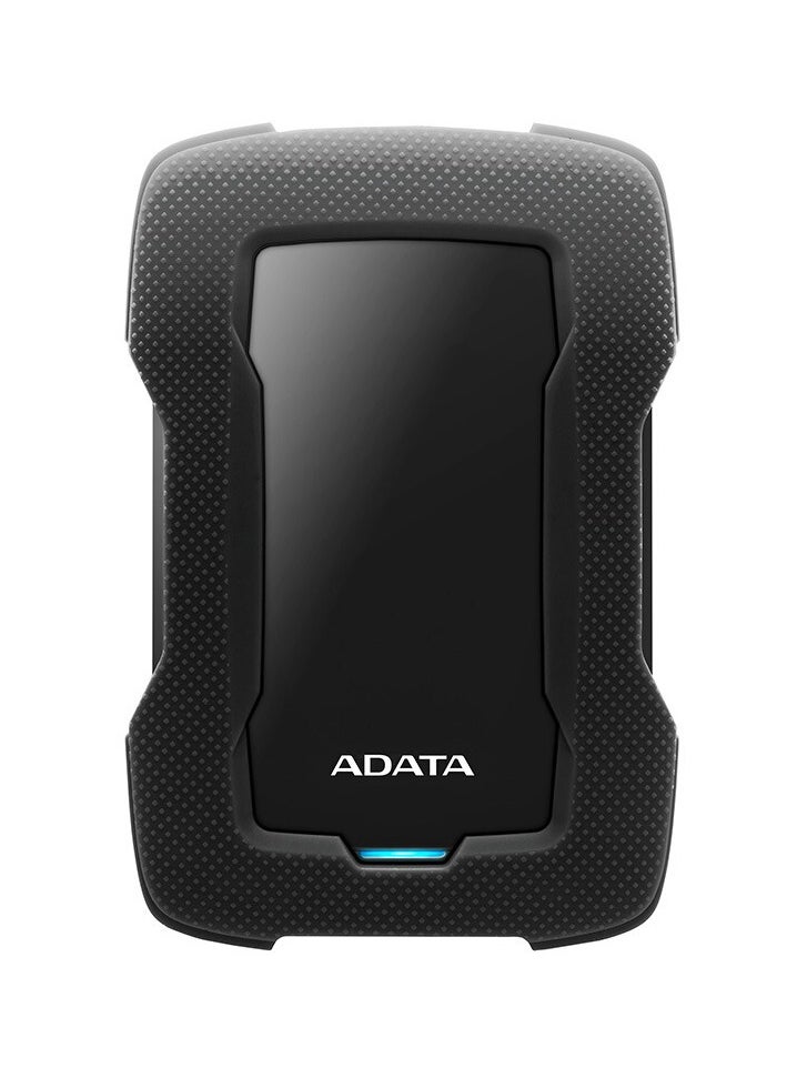 ADATA أADATA HD330 1TB USB 3.0، قرص صلب خارجي عالي السرعة وممتص للصدمات، قرص صلب محمول مقاوم للماء نحيف جداً، (1TB أسود)  - Image 1