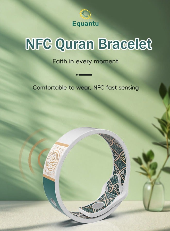إيكوانتو سوار Equantu NFC سوار قرآني مريح هدايا العيد للرجال والنساء (إصدار عيد الشكر) - Image 1