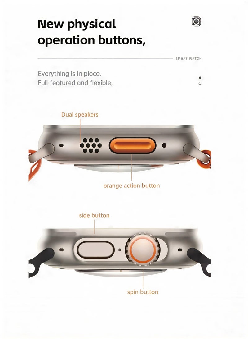 ساعة T800 فائقة الذكاء بشاشة لمس عالية الدقة، مزودة بميزة تتبع اللياقة البدنية ومراقبة معدل ضربات القلب ومستوى تشبع الأكسجين في الدم. - Image 3