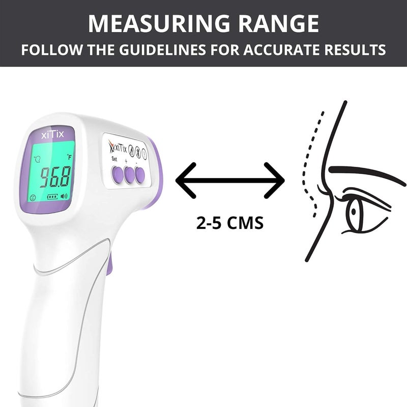 Vandelay Plastic Xitix Infrared Forehead Thermometer Made In India, Non Contact IR Thermometer, Forehead Temperature Gun - Image 5