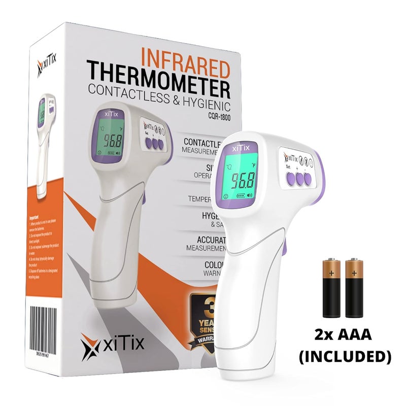 Vandelay Plastic Xitix Infrared Forehead Thermometer Made In India, Non Contact IR Thermometer, Forehead Temperature Gun - Image 3