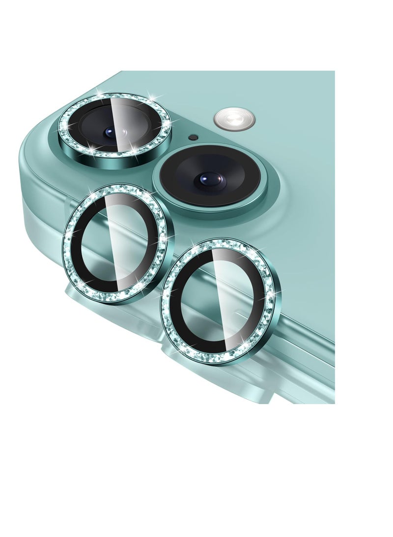 iPhone 16 / iPhone 16 Plus Camera Lens Protector, 9H Tempered Glass Camera Cover Screen Protector, HD Clear, Metal Individual Ring for iPhone 16 6.1inch/iPhone 16 Plus 6.7inch - Image 1